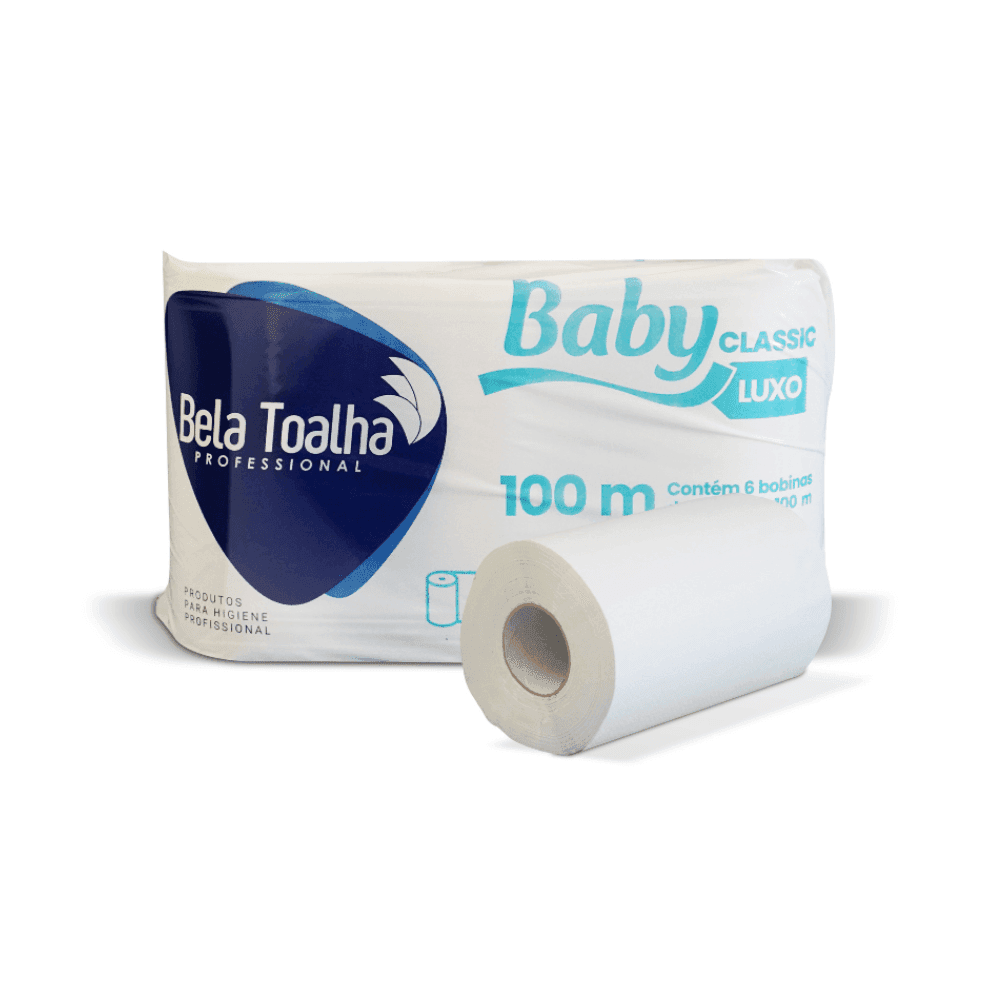 Papel Toalha Em Bobina 100% Celulose 6 Rolos 200M Convert - Conceito Higiene