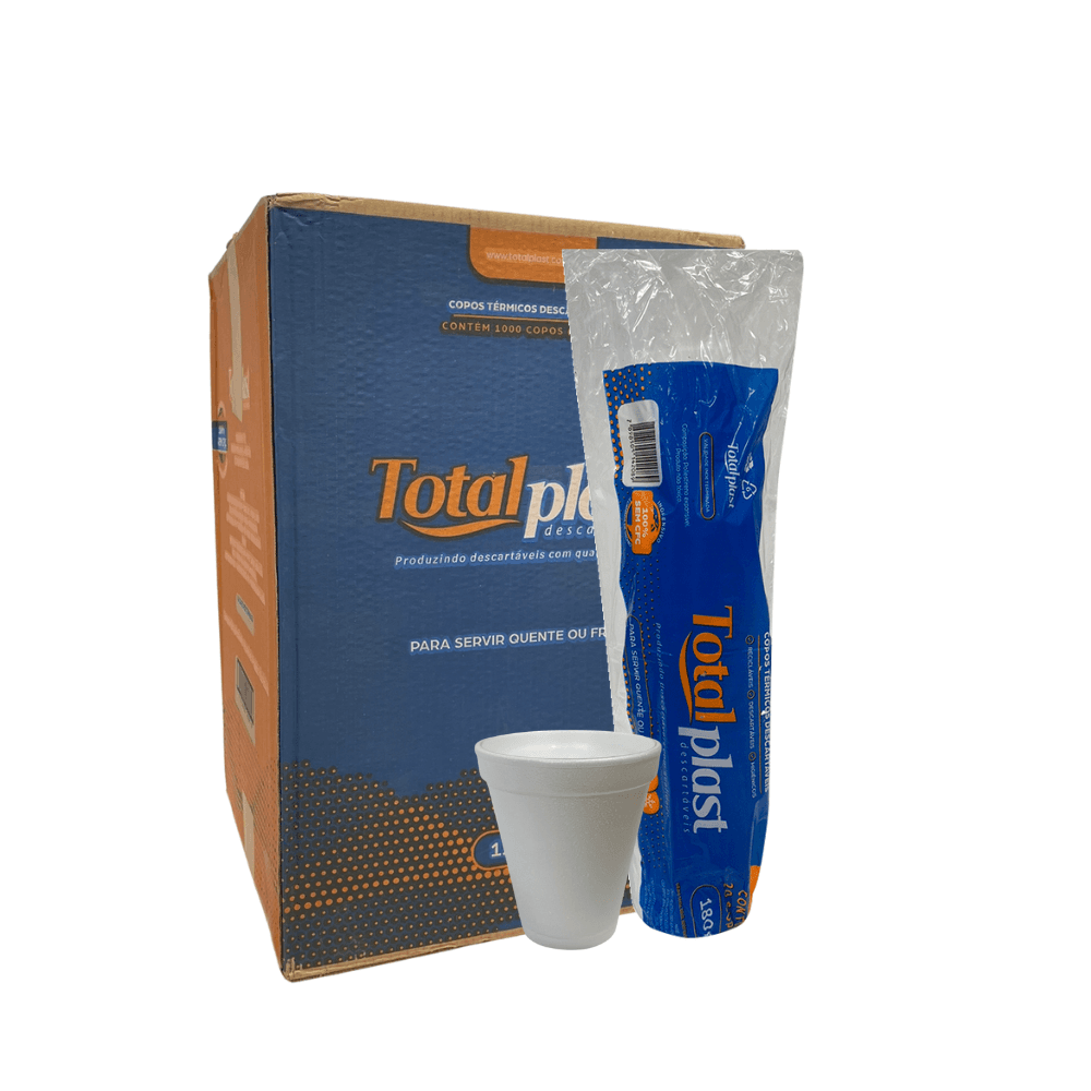 Produto Copo de Isopor 180ml Totalplast 1.000 unidades