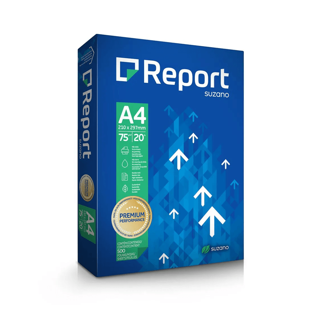 Produto Papel Sulfite A4 75g Report 500 folhas C/10