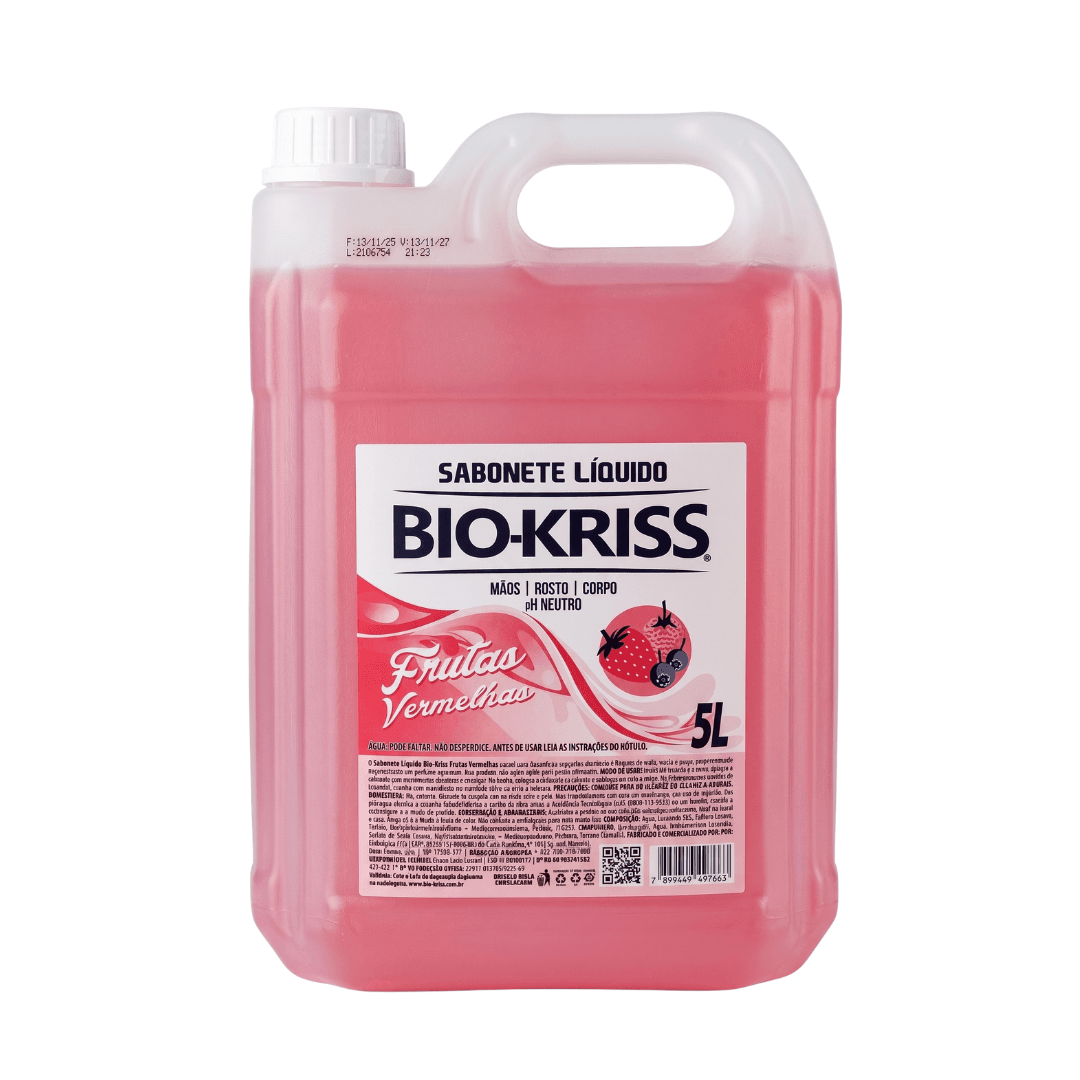 Produto Sabonete Frutas vermelhas 5L - Biokriss