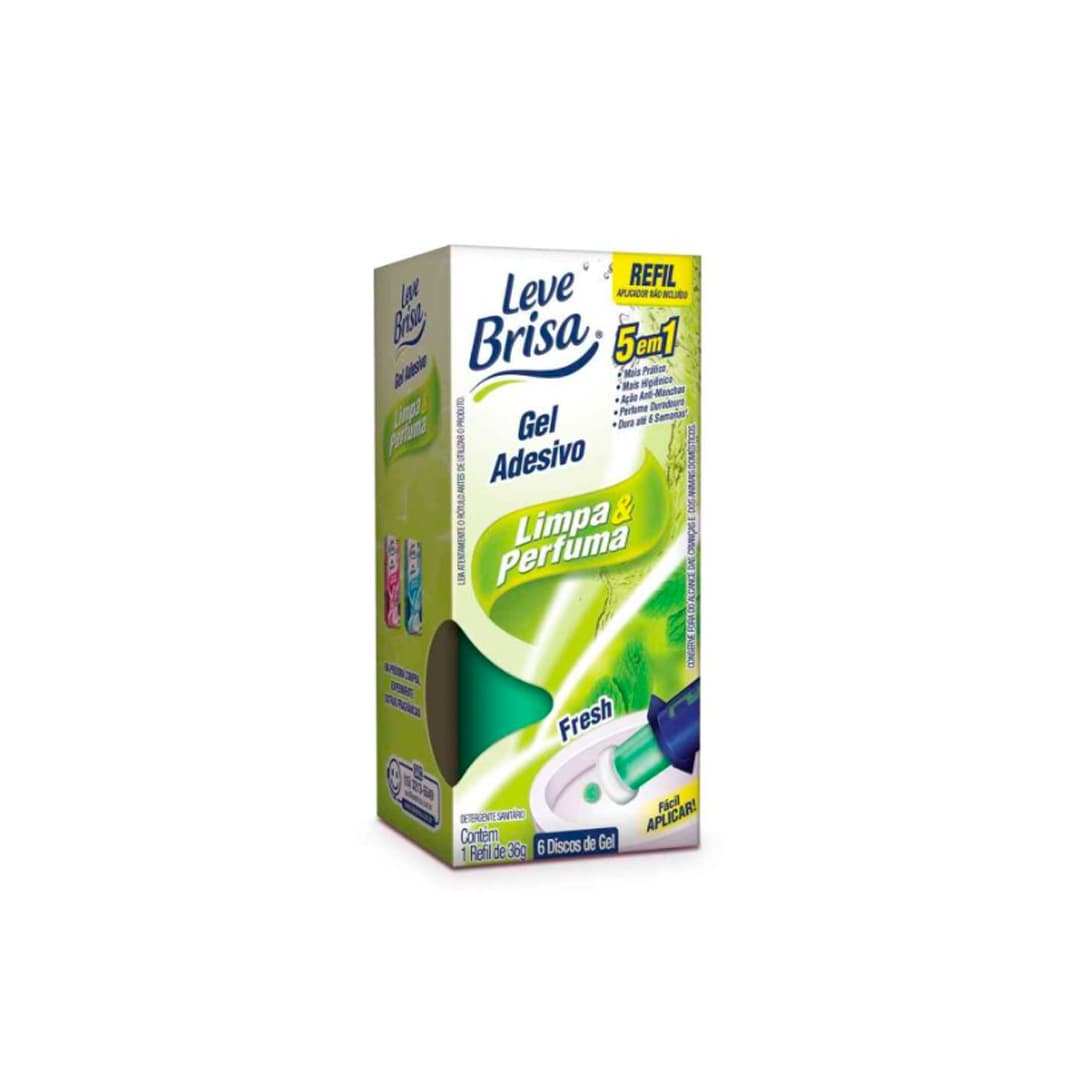 Produto Gel Sanitário Adesivo Refil Leve Brisa Fresh com 6 Aplicações